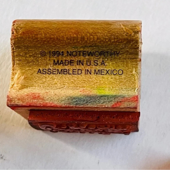 Assorted Greetings Rubber Stamp Wooden Mounted Scrapbooking Arts Crafts Lot 4 - Picture 5 of 7